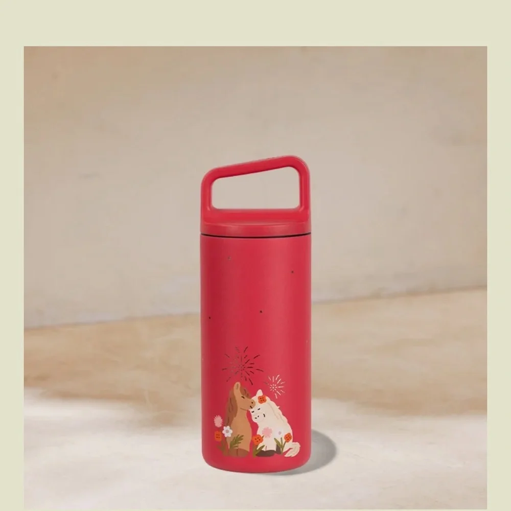 Starbucks Lunar Year 2026 Year of the Horse 12oz pink stainless steel tumbler - Picture 2 of 9